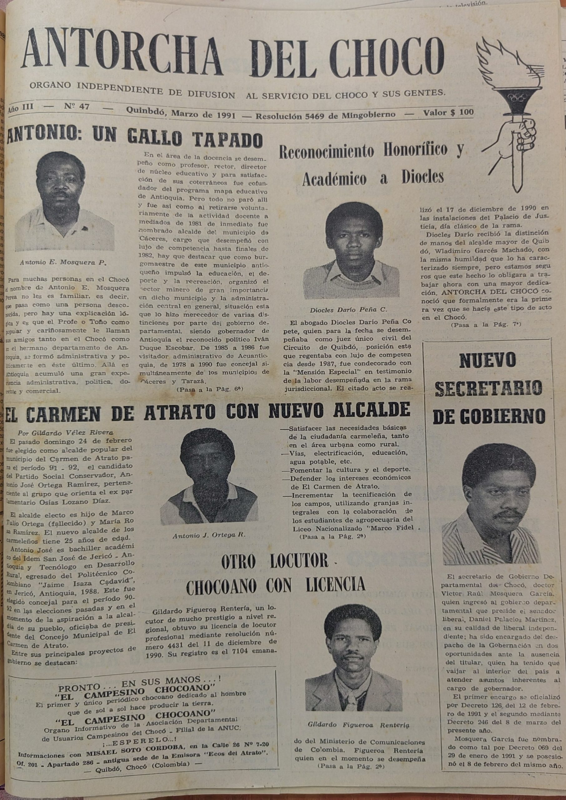 ANTORCHA DEL CHOCÓ 1988-1995