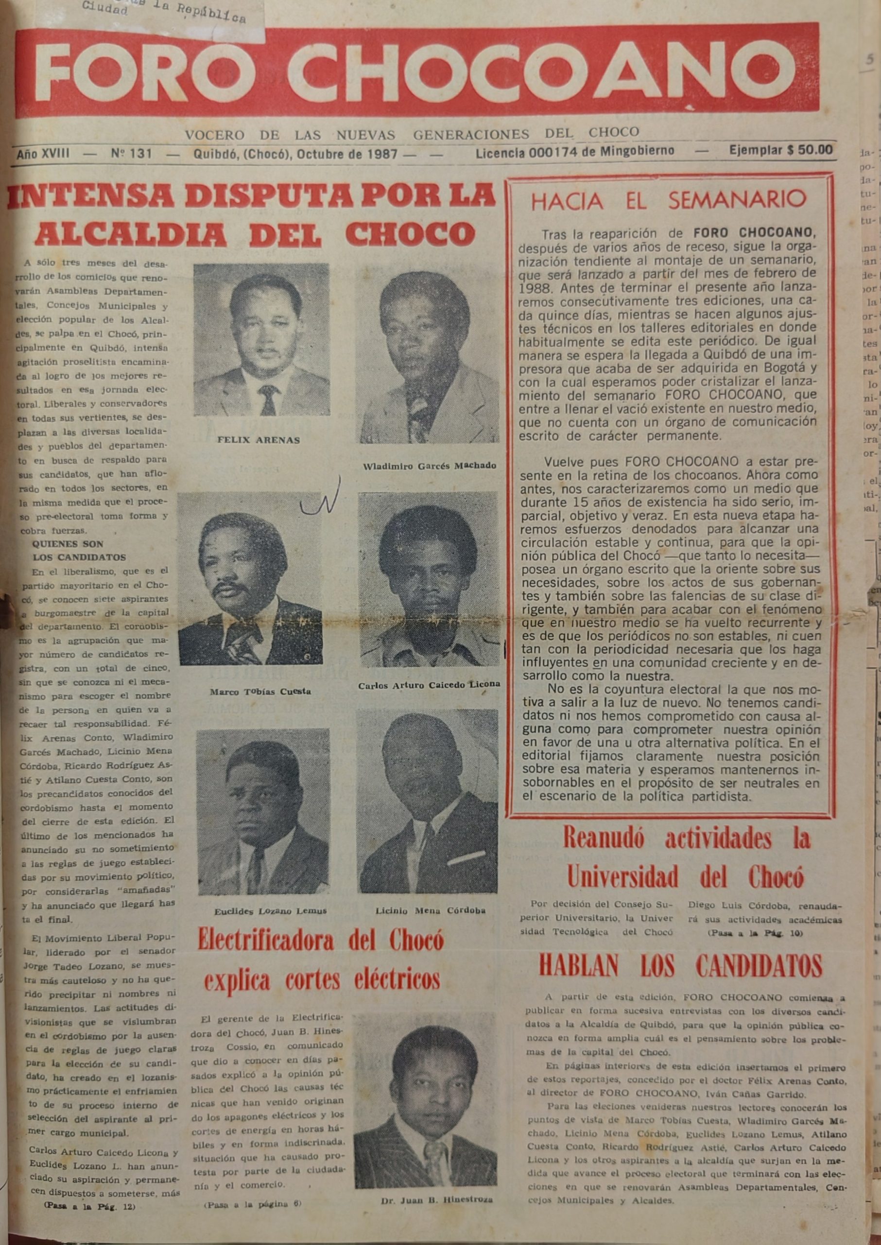 Foro Chocoano 1969-1979