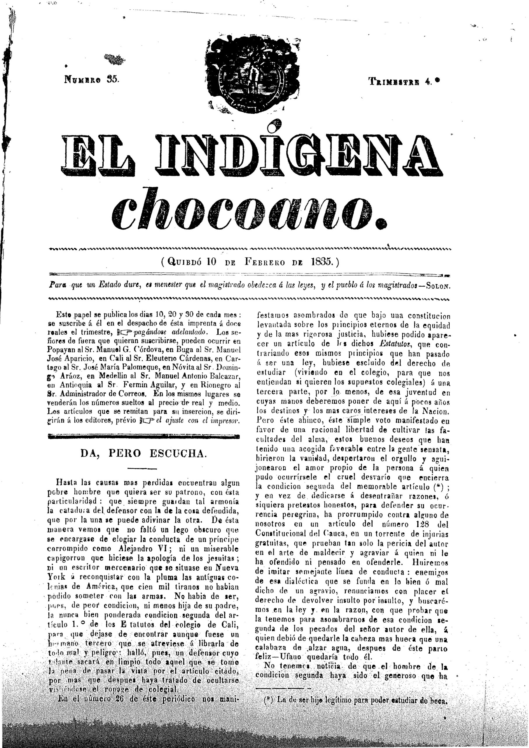 El Indígena Chocoano