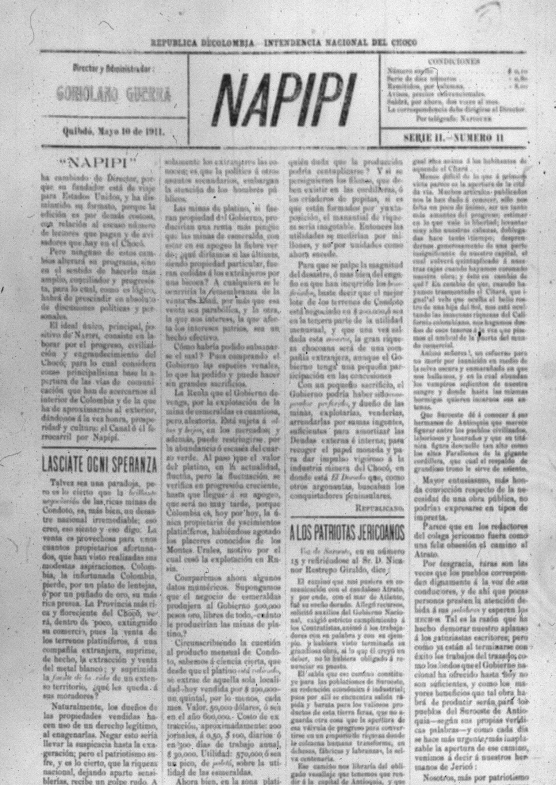 Napipí 1911