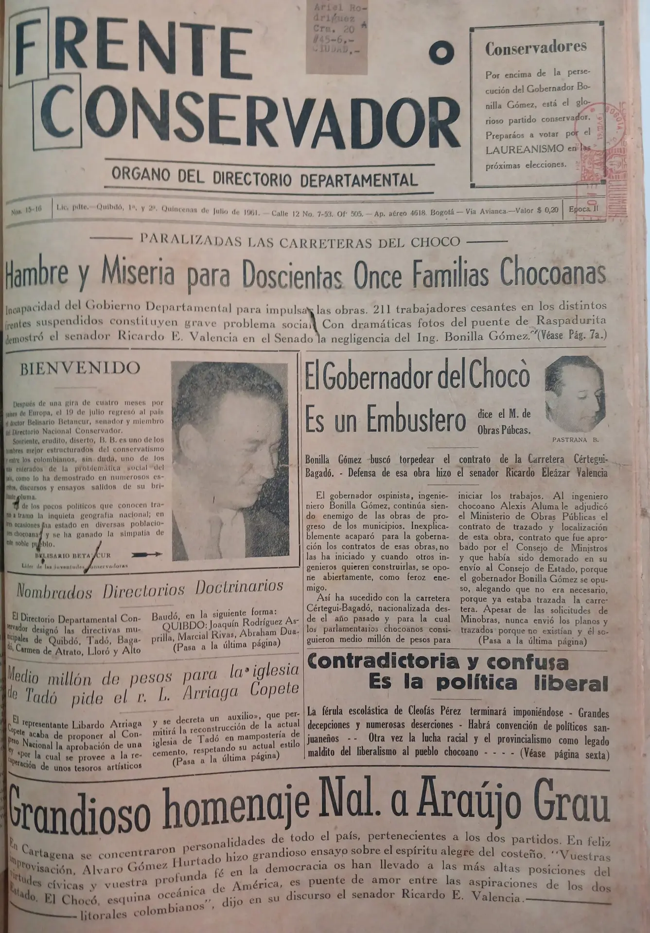 Frente Conservador 1959-1962