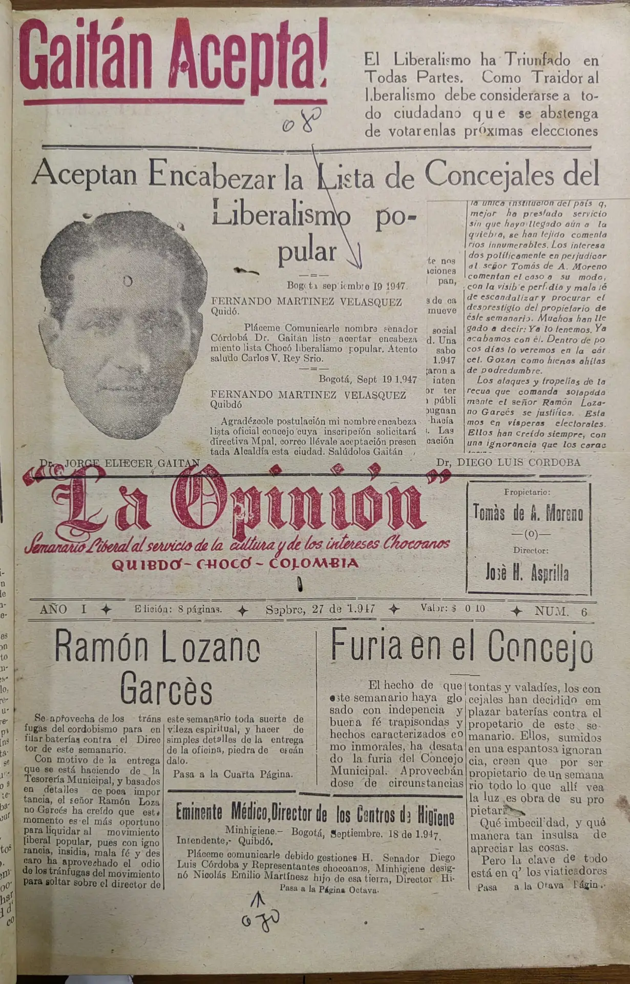 La Opinión 1947-1948