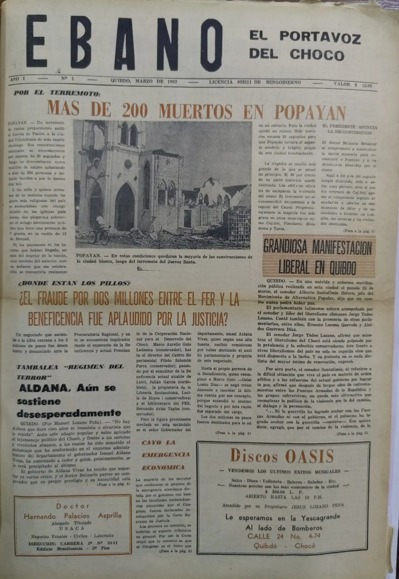 Ébano 1983-1986